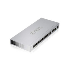 Zyxel Switch Non-administrable | Multi-gigabit 12 Ports avec 2 Ports 2,5 G et 2 Ports 10 G SFP+ | Commutateur de Bureau/ Montage