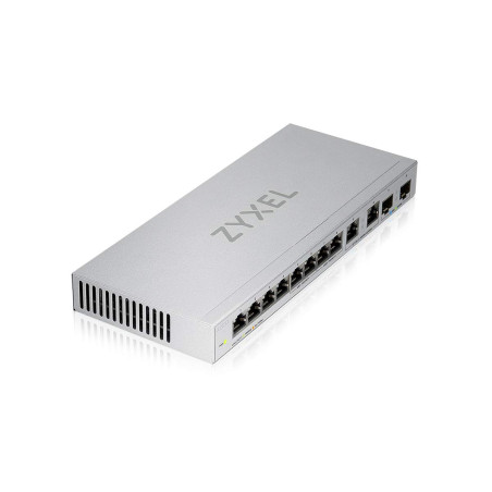Zyxel Switch Non-administrable | Multi-gigabit 12 Ports avec 2 Ports 2,5 G et 2 Ports 10 G SFP+ | Commutateur de Bureau/ Montage