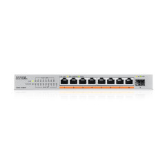 Zyxel Commutateur 8-Port Multi-Gig 2.5G | Unmanaged | 8X PoE++ | 1x 10G SFP+ | Montage Bureau/Mural [XMG-108HP]