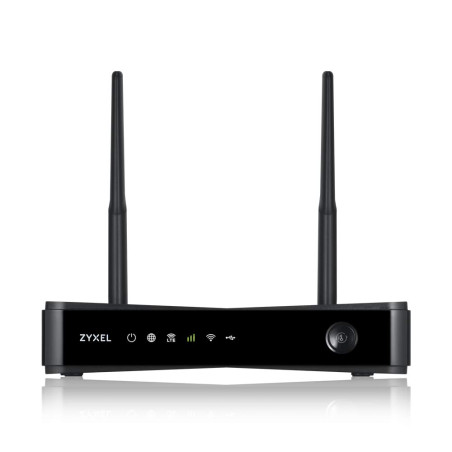 Zyxel 4G LTE-A 300 Mbps Routeur Intérieur| Basculement Dual-WAN | Partage du WiFi AC1200 sur 32 appareils | Brancher et Naviguer
