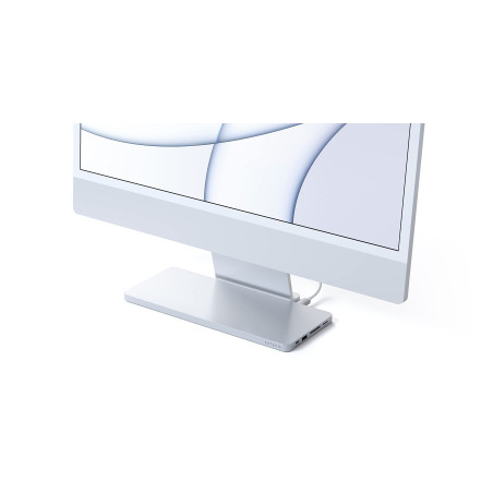 SATECHI Hub USB C Slim Dock pour iMac 24”, Boîtier à Montage Facile pour SSD M.2 PCIe NVMe et SATA, Port USB-C Données, USB-A, 2