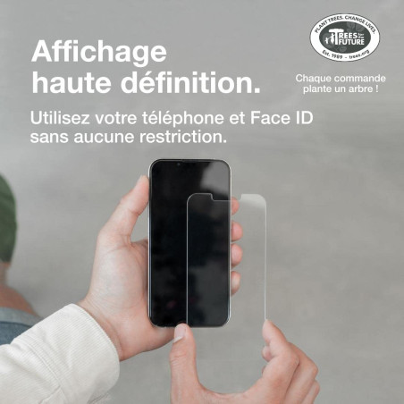 Woodcessories - Verre Trempé 2.5D Compatible avec iPhone 12 Pro Max, Protection d'Écran, Dureté 9H, sans Bulles, Anti-Empreintes