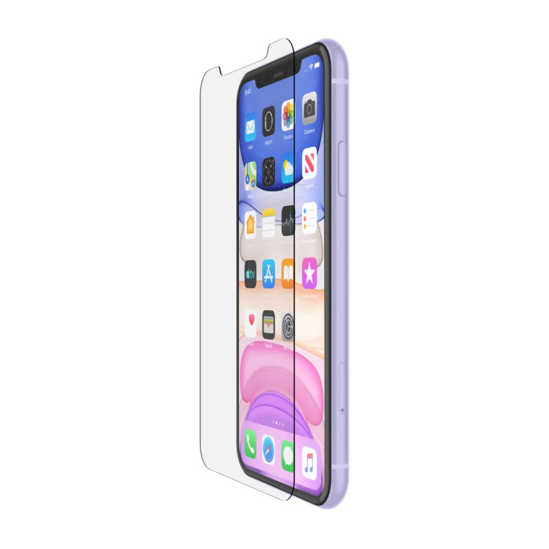 Belkin Protection d'écran Antimicrobienne ScreenForce InvisiGlass Ultra pour IPhone 11 Pro (Protège-écran pour IPhone 11 Pro qui