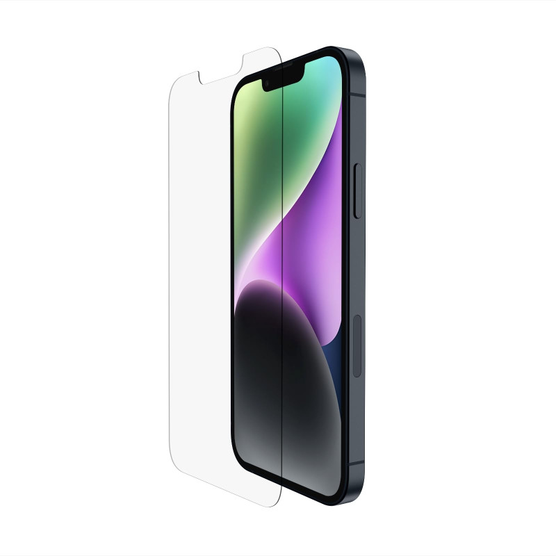 Belkin Protection d’écran TemperedGlass pour iPhone 17e, 16e, 14, 13, 13 Pro - traitement antimicrobien, application sans bulle Belkin Protection d’écran TemperedGlass pour iPhone 17e, 16e, 14, 13, 13 Pro - traitement antimicrobien, application sans bulle