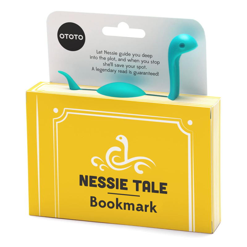 OTOTO Nessie Tale Marque Page Original - Signet Livre en Plastique Léger Bleu - Cadeau Unique pour Lecteurs, Femmes et Hommes - OTOTO Nessie Tale Marque Page Original - Signet Livre en Plastique Léger Bleu - Cadeau Unique pour Lecteurs, Femmes et Hommes -