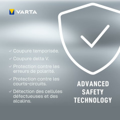 Varta Chargeur Plug pour Batteries Rechargeables AA/AAA 9 V Inclus Port USB/4 Batteries AA 2100 mAh 57687101441