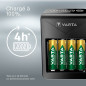 Varta Chargeur Plug pour Batteries Rechargeables AA/AAA 9 V Inclus Port USB/4 Batteries AA 2100 mAh 57687101441 Varta Chargeur Plug pour Batteries Rechargeables AA/AAA 9 V Inclus Port USB/4 Batteries AA 2100 mAh 57687101441