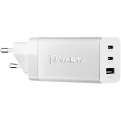 VARTA Chargeur 65W, charge jusqu'à 3 appareils en même temps, High Speed Charger, pour ordinateurs portables, smartphones, super