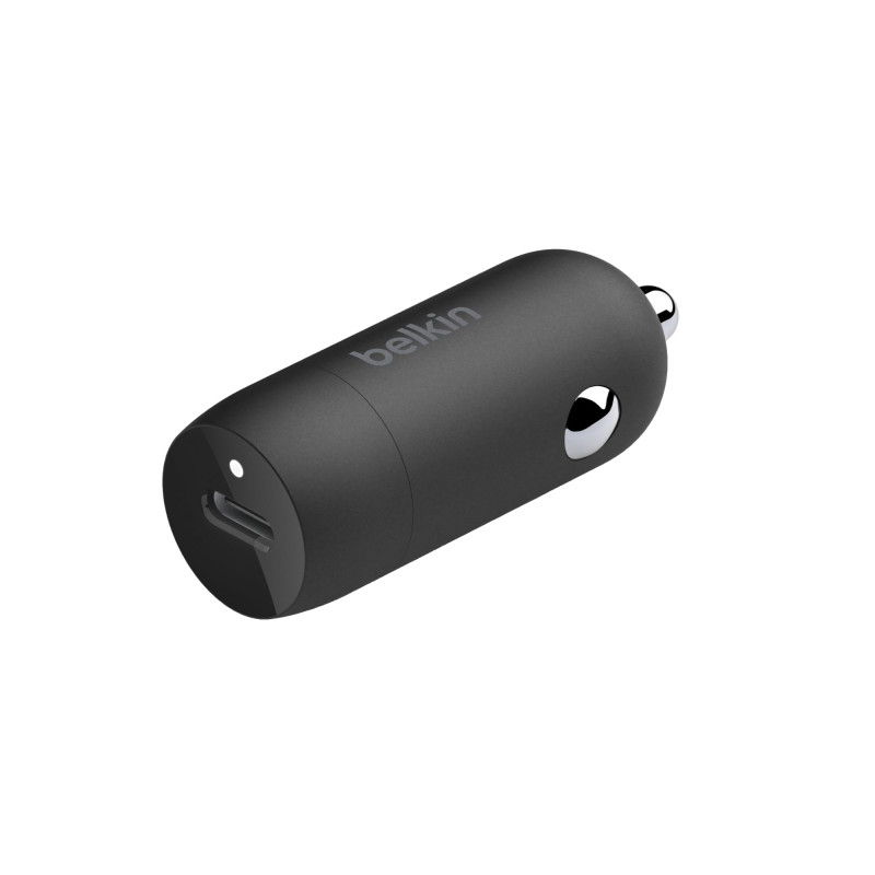 Belkin Chargeur de voiture BoostCharge 30 W, chargeur voiture allume-cigare, port USB-C Power Delivery, compatibilité universell