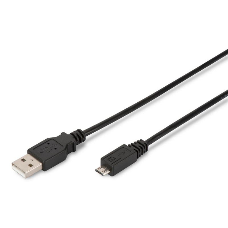 DIGITUS Câble USB 2.0 – 3 m – USB A vers Type Micro B – 480 Mbit/s – Câble de Connexion pour Ordinateurs, Ordinateurs Portables, DIGITUS Câble USB 2.0 – 3 m – USB A vers Type Micro B – 480 Mbit/s – Câble de Connexion pour Ordinateurs, Ordinateurs Portables,