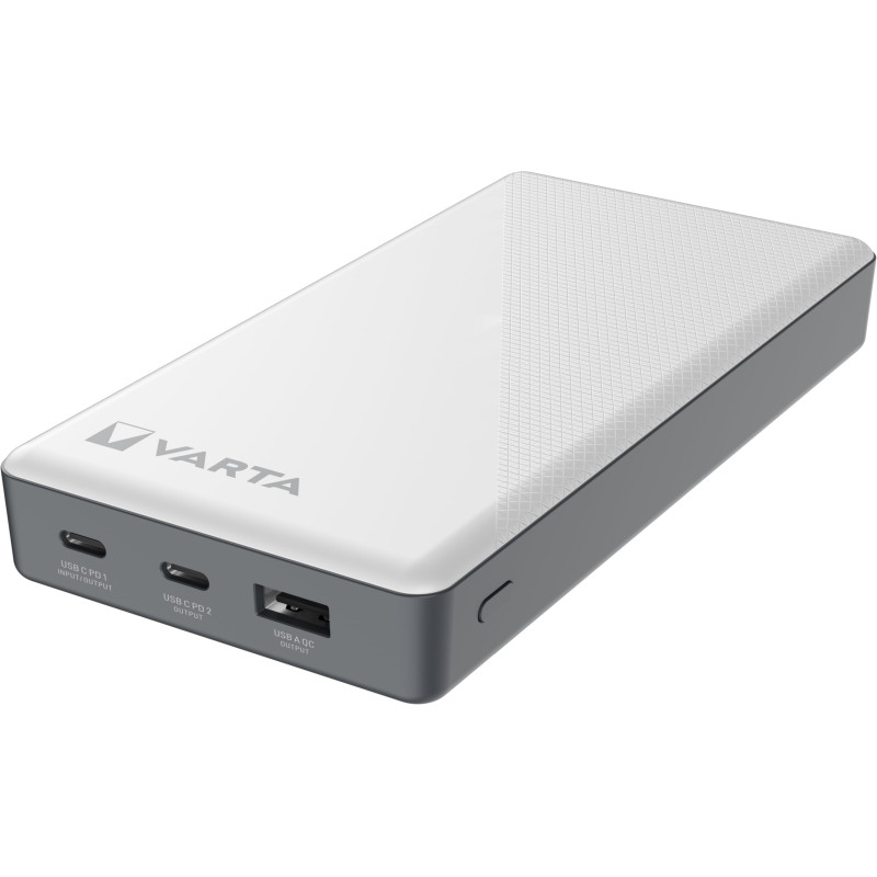 VARTA Batterie Externe 20000mAh, Power Bank Energy avec 4 ports (1x Micro USB, 2x USB A, 1x USB C), compatible avec tablette & s VARTA Batterie Externe 20000mAh, Power Bank Energy avec 4 ports (1x Micro USB, 2x USB A, 1x USB C), compatible avec tablette & s