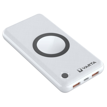 VARTA 2 in 1 Batterie Externe sans fil, Power Bank 15000 mAh, Wireless Charger, charge le smartphone et le powerbank en même tem