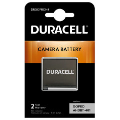 Duracell DRGOPROH4 Batterie pour Appareil Photo numérique GoPro Hero 4 Noir, AHDBT-401