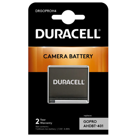 Duracell DRGOPROH4 Batterie pour Appareil Photo numérique GoPro Hero 4 Noir, AHDBT-401