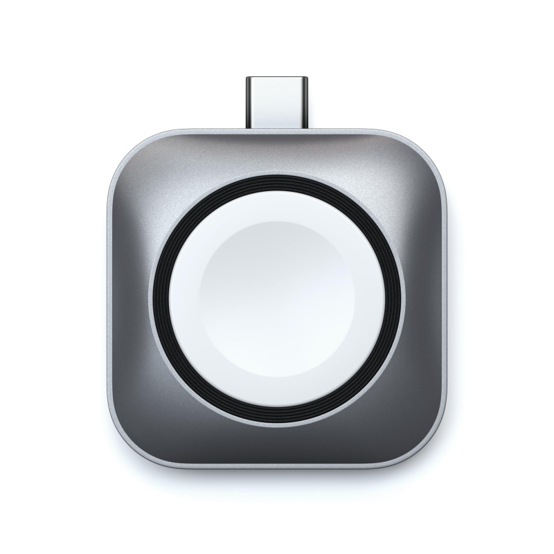 SATECHI Chargeur Magnétique USB C 5W pour Apple Watch Ultra 3 2 1, Séries 11 et Antérieures et AirPods, Design Compact en Alumin SATECHI Chargeur Magnétique USB C 5W pour Apple Watch Ultra 3 2 1, Séries 11 et Antérieures et AirPods, Design Compact en Alumin