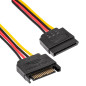 Akyga AK-CA-41 Câble d'alimentation SATA vers 3 Prises SATA 3 x 15 cm