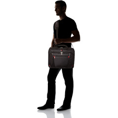 WENGER Sensor Porte-Documents, Mallette pour Ordinateur Portable 15 Pouces, 9 l, Femmes Hommes, Bureau Affaires Uni, Noir/Gris, 