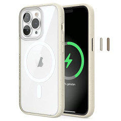 Woodcessories Clear Case MagSafe Offwhite iPhone 14 Pro Max