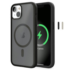 Woodcessories Clear Case MagSafe Matte Black iPhone 14 Plus