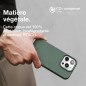 Woodcessories BioCase Coque de protection magnétique pour iPhone 15 Pro Max, compatible avec MagSafe, coque avec aimant vert, du