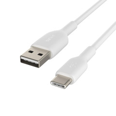 Belkin BoostCharge câble USB-C, câble de recharge USB-C vers USB-A, câble USB Type-C, cable USB C pour iPhone 16, iPhone 15, Sam