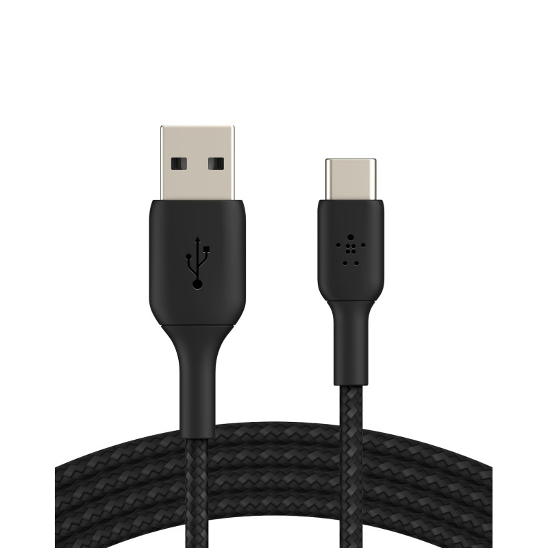Belkin BoostCharge câble USB-C à gaine tressée, câble de recharge USB-C vers USB-A, câble USB Type-C pour iPhone 15, Plus, Pro, Belkin BoostCharge câble USB-C à gaine tressée, câble de recharge USB-C vers USB-A, câble USB Type-C pour iPhone 15, Plus, Pro,