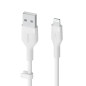 Belkin Câble USB-A vers Lightning BoostCharge Flex en silicone (3 m), certifié MFi, pour iPhone 13, 12, 11, Pro, Max, mini, SE, Belkin Câble USB-A vers Lightning BoostCharge Flex en silicone (3 m), certifié MFi, pour iPhone 13, 12, 11, Pro, Max, mini, SE,