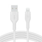 Belkin Câble USB-A vers Lightning BoostCharge Flex en silicone (3 m), certifié MFi, pour iPhone 13, 12, 11, Pro, Max, mini, SE, Belkin Câble USB-A vers Lightning BoostCharge Flex en silicone (3 m), certifié MFi, pour iPhone 13, 12, 11, Pro, Max, mini, SE,