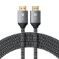 Satechi Câble HDMI 2.1 8K, 2 mètres, Ultra High Speed 48 Gbps, 8K@60 Hz et 4K@120 Hz, Câble Tressé et Résistant, Compatibilité U
