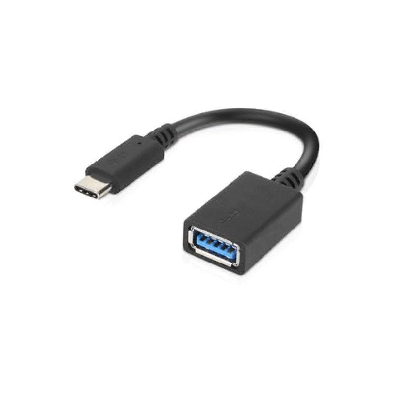 Lenovo LenovoUSB-CtoUSB-AAdapter câble USB 0,14 m USB 3.2 Gen 1 (3.1 Gen 1) USB C USB A Noir Lenovo LenovoUSB-CtoUSB-AAdapter câble USB 0,14 m USB 3.2 Gen 1 (3.1 Gen 1) USB C USB A Noir