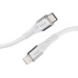 Intenso Câble USB C315L, USB-C vers Lightning, câble de données et de charge, Power Delivery jusqu'à 27 W, nylon, 1,5 m, blanc