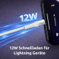 Intenso USB-Cable A315L, Câble de données et de charge USB-A vers Lightning, 12 watts, nylon, 1,5 mètre, blanc Intenso USB-Cable A315L, Câble de données et de charge USB-A vers Lightning, 12 watts, nylon, 1,5 mètre, blanc