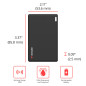 Verbatim My Finder Card Slim Wallet Tracker, Carte de Suivi d'objets Bluetooth Rechargeable pour Portefeuille, Passeport, etc. C Verbatim My Finder Card Slim Wallet Tracker, Carte de Suivi d'objets Bluetooth Rechargeable pour Portefeuille, Passeport, etc. C
