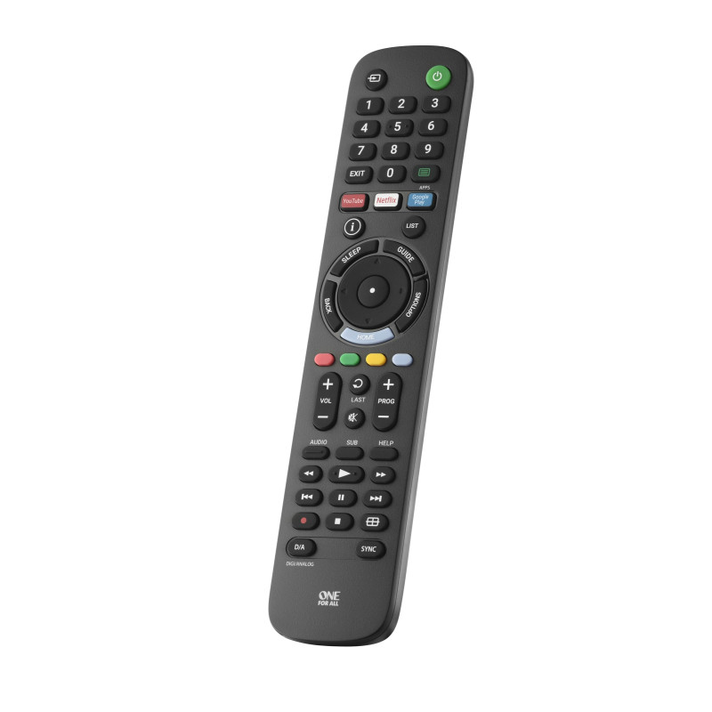 One For All Télécommande de Remplacement Sony - Fonctionne avec Toutes Les télévisions Sony - Télécommande de Remplacement idéal