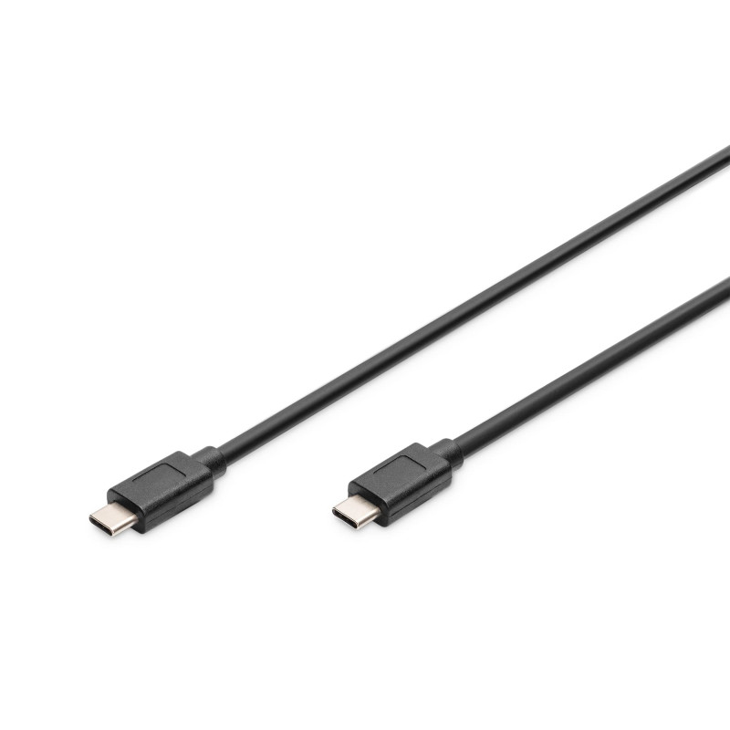 DIGITUS Câble USB-C – 1 m – USB 3.2 Gen2 – 10 Gbps – Type C vers Type C – Alimentation 100 W – pour Smartphone, Ordinateur Porta