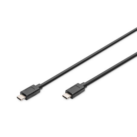 DIGITUS Câble USB-C – 1 m – USB 3.2 Gen2 – 10 Gbps – Type C vers Type C – Alimentation 100 W – pour Smartphone, Ordinateur Porta