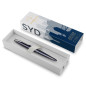 Parker Jotter Stylo bille | Édition spéciale | Sydney Bleu Finition chrome | Encre Bleue | Coffret cadeau