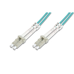 DIGITUS DK-2533-15/3 – Câble À Fibre Optique OM3 – 15 m – LC à LC – Câble Fibre Optique Duplex – 1/10/40/100 Gbit/s – MM Multimo