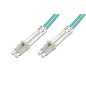 DIGITUS DK-2533-15/3 – Câble À Fibre Optique OM3 – 15 m – LC à LC – Câble Fibre Optique Duplex – 1/10/40/100 Gbit/s – MM Multimo