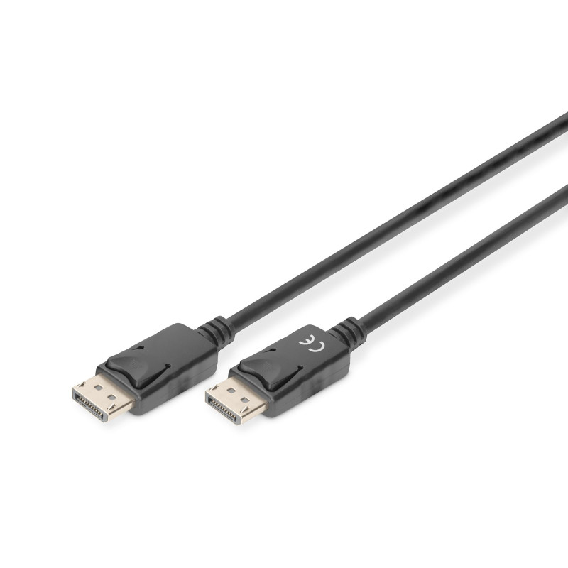 DIGITUS Câble DisplayPort - UHD 4K/60Hz - 2m - avec verrouillage, HBR 2 - Displayport 1.2 - Compatible avec moniteur, carte grap DIGITUS Câble DisplayPort - UHD 4K/60Hz - 2m - avec verrouillage, HBR 2 - Displayport 1.2 - Compatible avec moniteur, carte grap