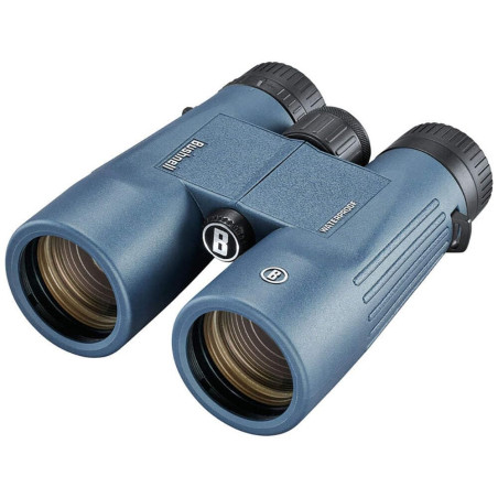 Bushnell - H2O 2-10x42 Bleu foncé - Toit - Entièrement Multicouche - Imperméable/antibuée - Œilletons Twist Up - Sports Nautique