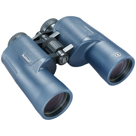 Bushnell - H2O 2-7x50 Bleu Foncé Porro - Entièrement Multicouches - Étanche/Antibuée - Oeilletons Rétractables - Sports Nautique