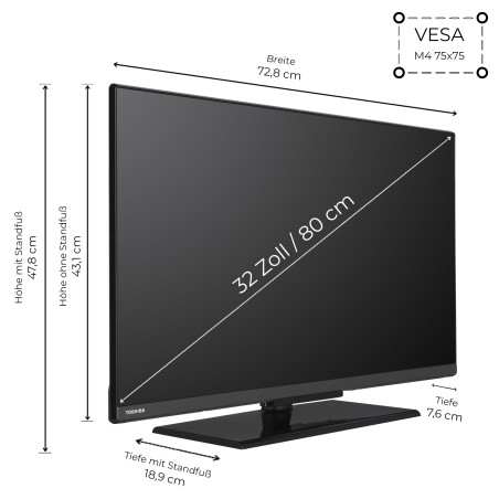 43LF3F63DAZ (108 cm (43 Zoll), Schwarz, FullHD, HDR, Triple Tuner, Fire TV)