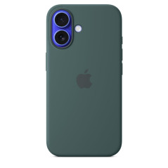 Apple Coque en Silicone avec MagSafe pour iPhone 16 - Vert lacustre ​​​​​​​