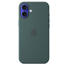 Apple Coque en Silicone avec MagSafe pour iPhone 16 Plus - Vert lacustre ​​​​​​​