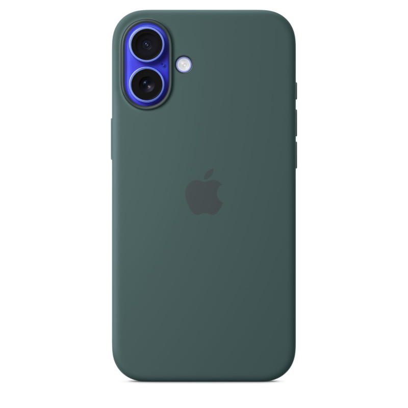 Apple Coque en Silicone avec MagSafe pour iPhone 16 Plus - Vert lacustre ​​​​​​​