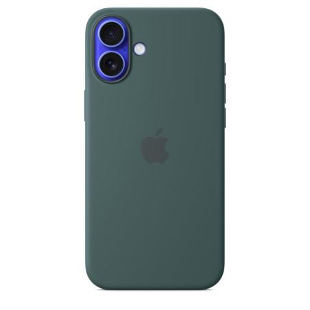 Apple Coque en Silicone avec MagSafe pour iPhone 16 Plus - Vert lacustre ​​​​​​​
