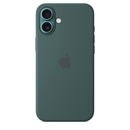 Apple Coque en Silicone avec MagSafe pour iPhone 16 Plus - Vert lacustre ​​​​​​​