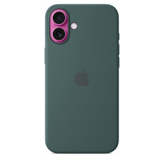 Apple Coque en Silicone avec MagSafe pour iPhone 16 Plus - Vert lacustre ​​​​​​​