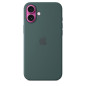 Apple Coque en Silicone avec MagSafe pour iPhone 16 Plus - Vert lacustre Apple Coque en Silicone avec MagSafe pour iPhone 16 Plus - Vert lacustre 